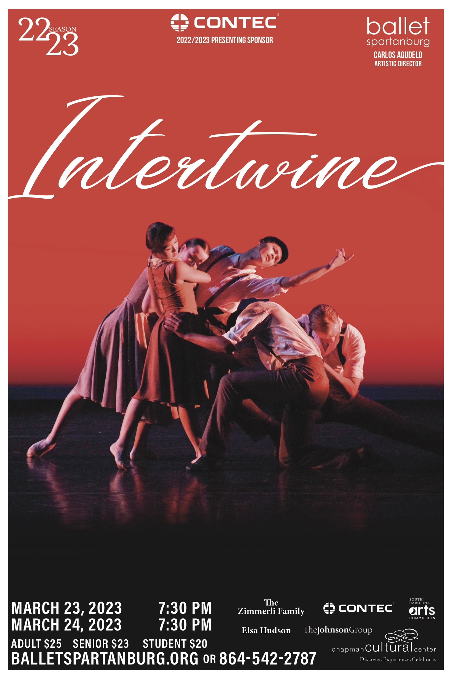 Ballet Spartanburg Intertwine Poster