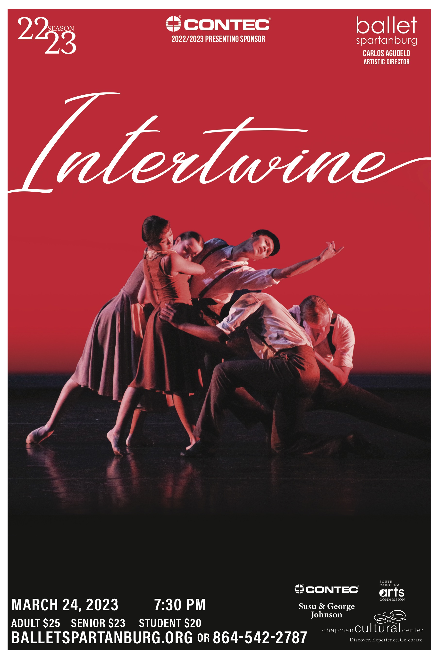 Ballet Spartanburg Intertwine Poster