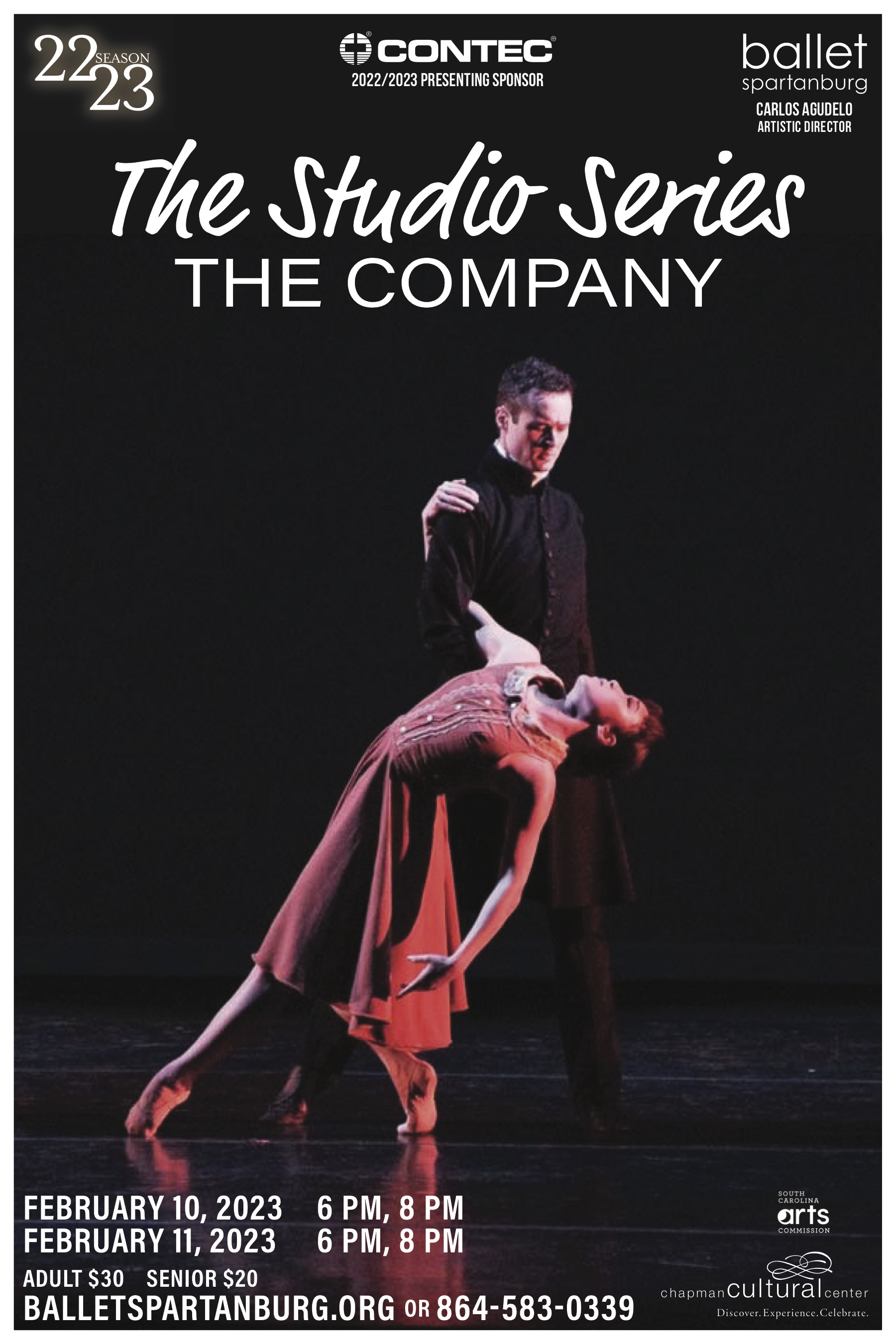 Poster for Ballet Spartanburg's Studio Series: The Company 